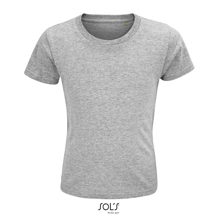 T-shirt personnalisé coton bio enfant 150g - CRUSADER Gris chiné